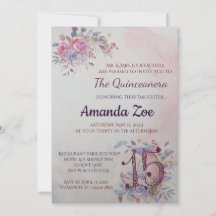 Quinceañera invitation