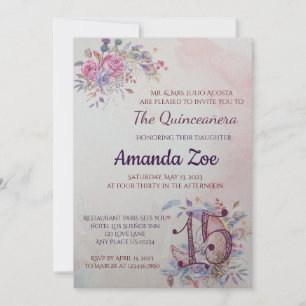 Quinceañera invitation