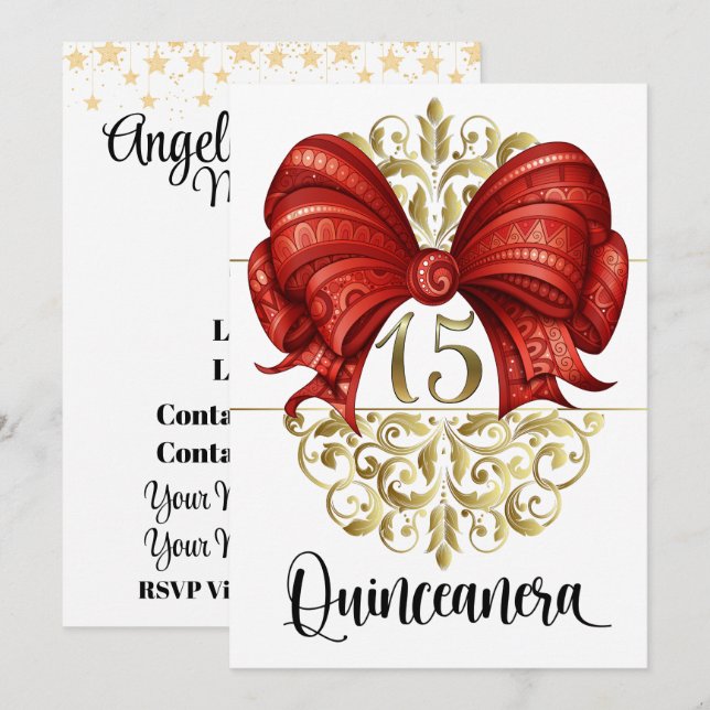 Quinceanera  Invitation (Front/Back)