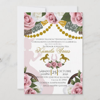 Quinceañera Invitation Charro