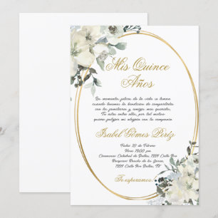 Quinceanera invitation in Spanish