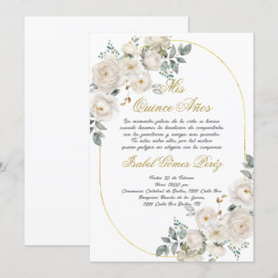 Quinceanera invitation in Spanish