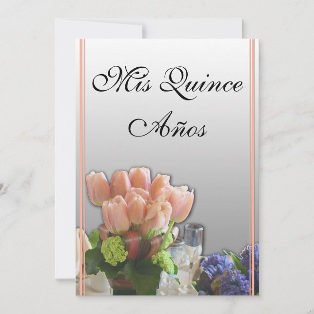 Quinceanera Invitations in Spanish (Front)