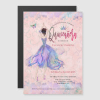 Quinceanera Iridescent Blush Pink Glam Dancing