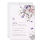 Quinceañera Lavender Dusty Purple Butterfly