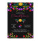 Quinceanera Mexican Fiesta Colourful Floral Black