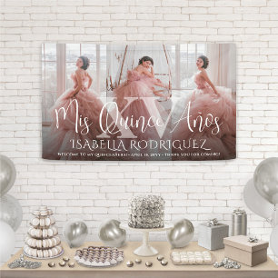 Quinceañera Mis XV 3 Photo Collage 15th Birthday Banner