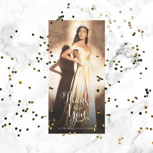 Quinceanera Photo Thank You Card