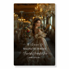 Quinceanera photo welcome sign elegant calligraphy