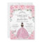 Quinceañera Pink Floral Butterflies Silver Tiara