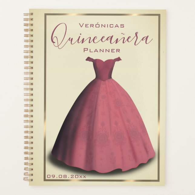 Quinceañera planner guestbook Notebook (Front)