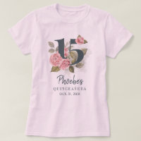 Quinceanera Rustic Floral 15th Birthday Matching