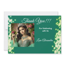 Quinceanera Sage Green Elegant Princess Photo