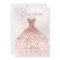 Quinceañera, Sparkle Gown, Faux Rose Gold cards