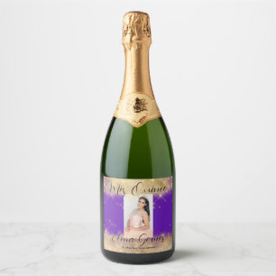 Quinceañera Sparkling Wine Favour Label Personalis
