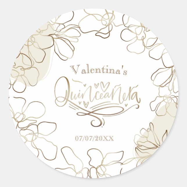 Quinceañera sticker (Front)