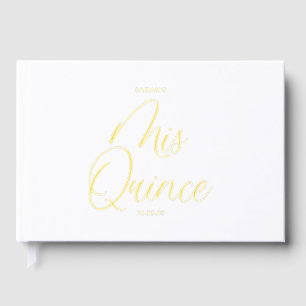 Quinceañera Sweet 15 Photo Book Gold Foil