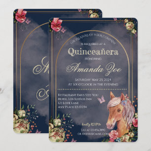 Quinceañera/Sweet 16 Horse design invitation