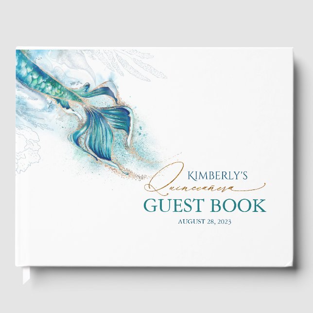 Quinceanera Under the Sea Guest Book (Front)