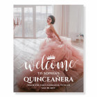 Quinceañera Welcome Script & Photo 15th Birthday