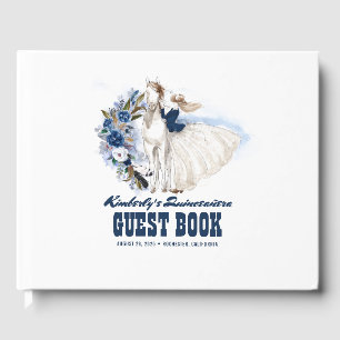Quinceanera Western Country Guest Book