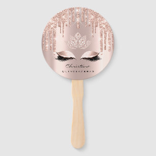 Quinceañeras Sweet 16th Bridal Shower Rose Girly Hand Fan