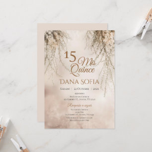 Quincenera Invitation in Spanish Boho