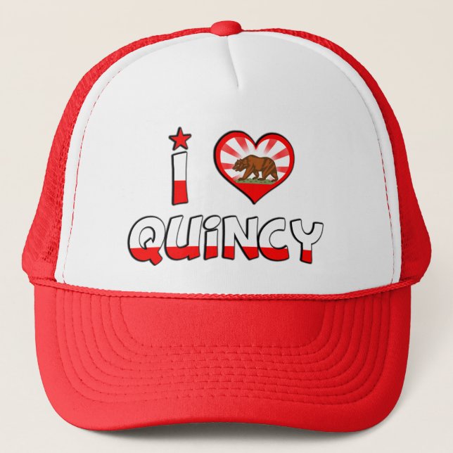 Quincy, CA Trucker Hat (Front)
