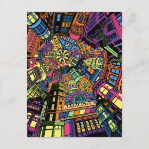 Quincy Illinois Historic District Postcard