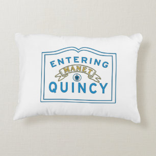 Quincy MA motto Accent Pillow