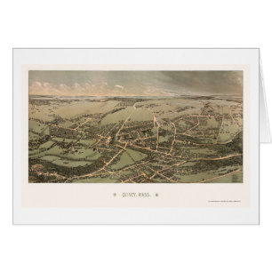 Quincy, MA Panoramic Map - 1877