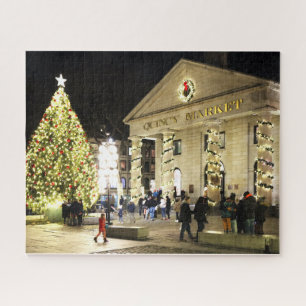 Quincy Market Holiday Lights, Boston Jigsaw Puzzle