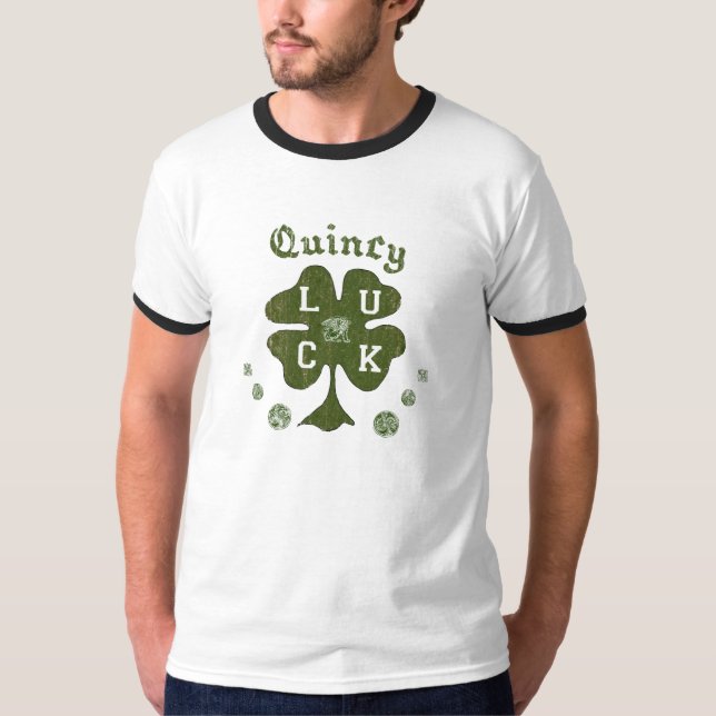 Quincy Massachusetts Irish T-Shirt (Front)