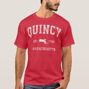 Quincy Massachusetts Ma Athletic Sports gift T-Shirt