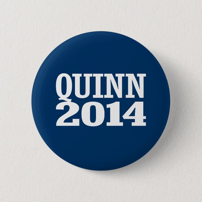 QUINN 2014 6 CM ROUND BADGE (Front)