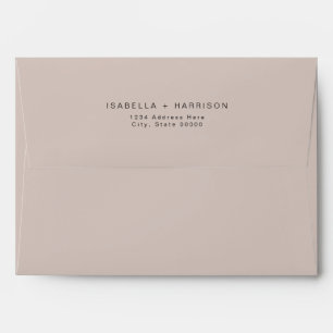 QUINN Blush Pink Wedding Invitation Envelope