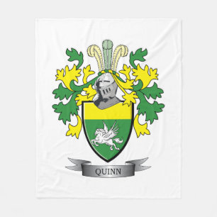 Quinn Coat of Arms Fleece Blanket