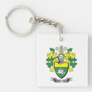 Quinn Coat of Arms Key Ring