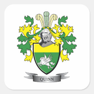 Quinn Coat of Arms Square Sticker