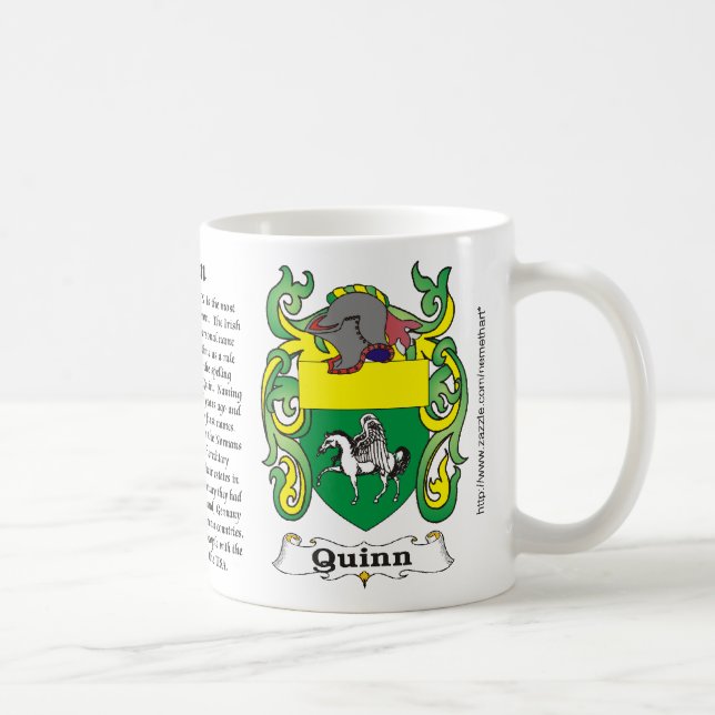 Quinn Family Coat of Arms mug (Right)
