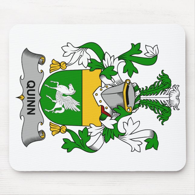 Quinn Family Crest Mouse Mat (Front)
