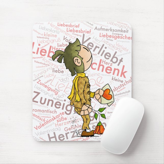 Quinn - Love Mouse Mat (With Mouse)