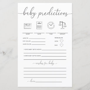 Quinn Minimal Baby Predictions Game