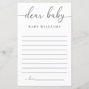 Quinn Minimal Dear Baby Game