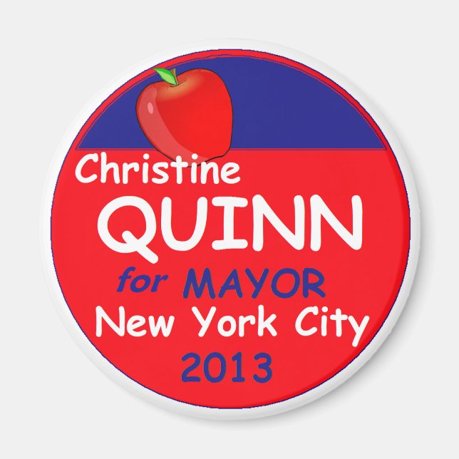 Quinn NYC Mayor 2013 Magnet (Front)