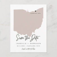 QUINN- Ohio Map Save the Date (Moveable Heart!)