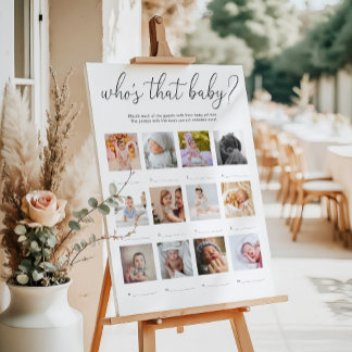 Quinn Who's That Baby Photo Game Poster