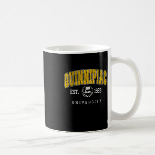 Quinnipiac Arch Vintage College Athletic Sports De Coffee Mug