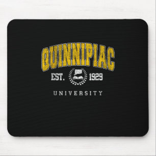 Quinnipiac Arch Vintage College Athletic Sports De Mouse Mat