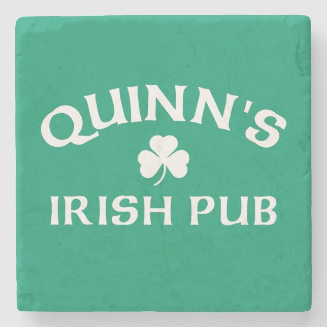 Quinn's Irish Pub  Stone Coaster (Front)